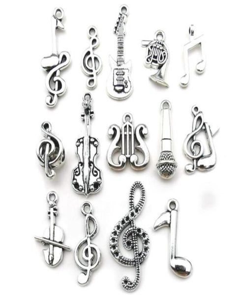 100pcs mixed charms musical guitar note piano french horn saxophone antique silver pendant for making cute earrings pendants neckl3270665, Bronze;silver
100pcs mixed charms musical guitar note piano french horn saxophone antique silver pendant for making cute earrings pendants neckl3270665, Bronze;silver