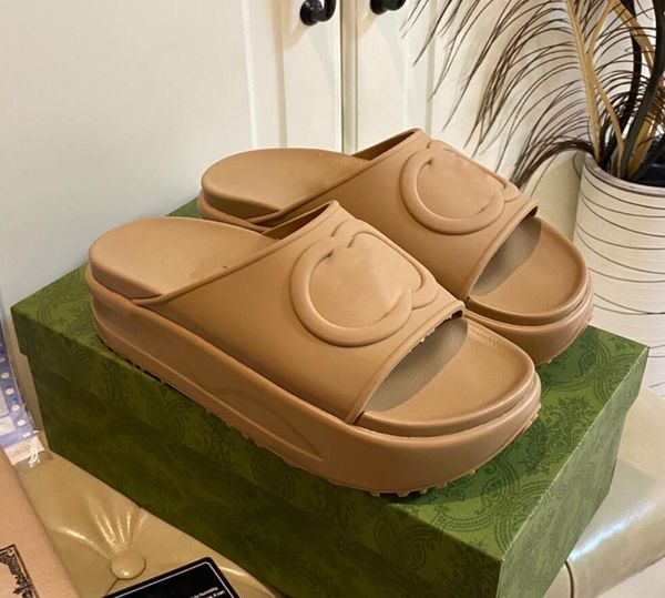 women designer embossed interlocking g slide slippers summer beach big head slides metallic silve non slip sole platform sandals size 35-45, Black
women designer embossed interlocking g slide slippers summer beach big head slides metallic silve non slip sole platform sandals size 35-45, Black