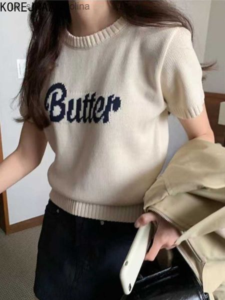 korejpaa korean fashion pull femme knitwear letter jacquard round neck women sweater casual short sleeve ladies spring new l230522, White
korejpaa korean fashion pull femme knitwear letter jacquard round neck women sweater casual short sleeve ladies spring new l230522, White