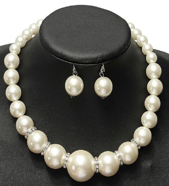 imitation pearls bridal jewelry sets fashion crystal wedding gift classic statement collar choker necklace earring sets for women 3575068, Silver
imitation pearls bridal jewelry sets fashion crystal wedding gift classic statement collar choker necklace earring sets for women 3575068, Silver
