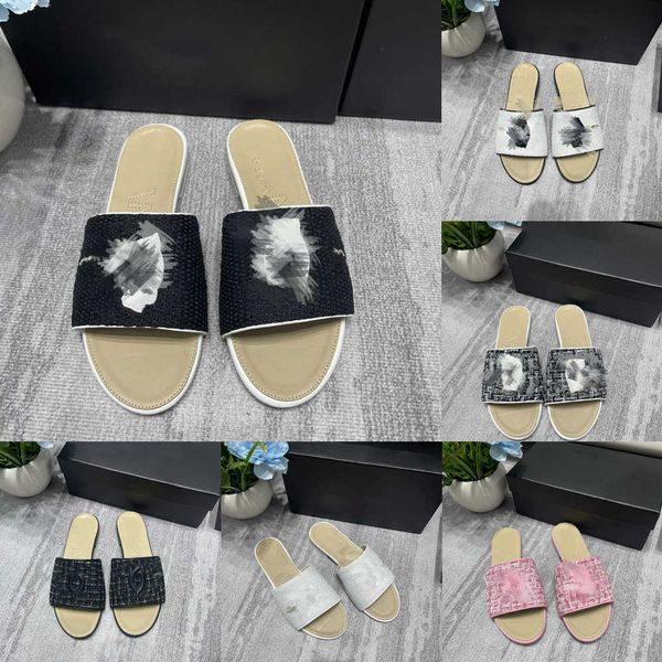 tweed plaid leather women slippers weave braided interlocking c sandals platform slippers pool slides ladies beach flip flops embroidery c b, Black
tweed plaid leather women slippers weave braided interlocking c sandals platform slippers pool slides ladies beach flip flops embroidery c b, Black
