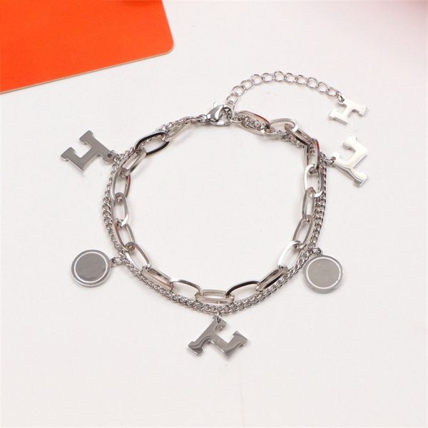 luxury designer elegant gold and silver bracelet fashion women's h letter bracelets wedding party special designer jewelry accessories, Black
luxury designer elegant gold and silver bracelet fashion women's h letter bracelets wedding party special designer jewelry accessories, Black