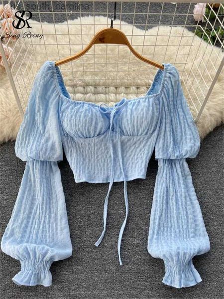 singreiny autumn fashion sweet short blouse french style square collar puff sleeve lace up women streetwear ol autumn l230522, White
singreiny autumn fashion sweet short blouse french style square collar puff sleeve lace up women streetwear ol autumn l230522, White