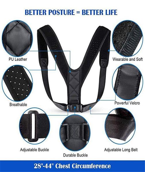 posture corrector clavicle spine back shoulder lumbar brace support belt posture correction prevents slouching dhl 5345076, Black;blue
posture corrector clavicle spine back shoulder lumbar brace support belt posture correction prevents slouching dhl 5345076, Black;blue
