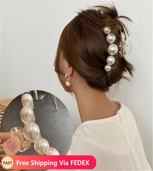 2021 hyperbole big pearls acrylic hair claw clips large size makeup styling barrettes for women hairpins accessories5156170
2021 hyperbole big pearls acrylic hair claw clips large size makeup styling barrettes for women hairpins accessories5156170