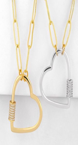 pendant necklaces gold love heart lasso for women cz zircon carabiner lock charm punk statement fashion jewelry nkeq6016449205, Silver
pendant necklaces gold love heart lasso for women cz zircon carabiner lock charm punk statement fashion jewelry nkeq6016449205, Silver