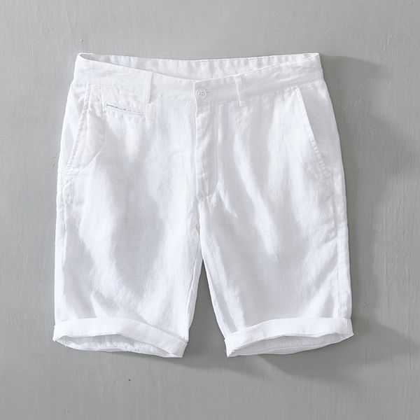 pure linen shorts for men 2021 summer new fashion solid white loose holiday shorts man casual plus size button fly short, White;black
pure linen shorts for men 2021 summer new fashion solid white loose holiday shorts man casual plus size button fly short, White;black