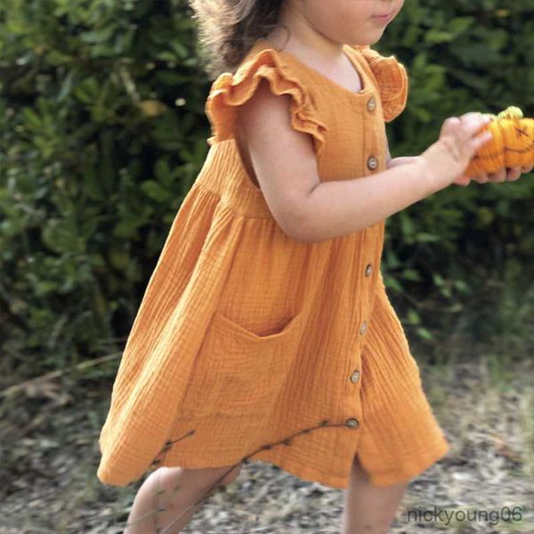 girl's dresses summer new mori retro cotton girls casual sleeveless dress baby girl pockets cute princess r230607, Red;yellow
girl's dresses summer new mori retro cotton girls casual sleeveless dress baby girl pockets cute princess r230607, Red;yellow