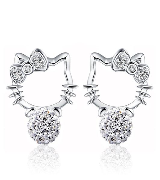 s925 sterling silver earrings cute sweet kitt cat designer stud earrings with crystal cz diamond pearl jewelry for women7107882, Golden;silver
s925 sterling silver earrings cute sweet kitt cat designer stud earrings with crystal cz diamond pearl jewelry for women7107882, Golden;silver