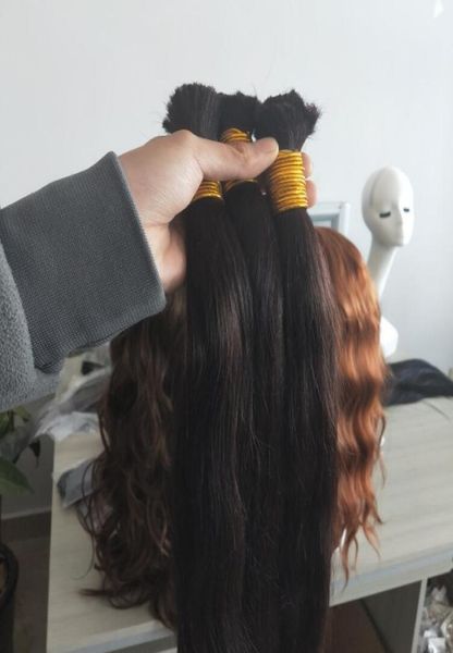 9a human hair bulk no attachment brazilian straight hair in bulk hair for braiding 3pcs9328014, Black
9a human hair bulk no attachment brazilian straight hair in bulk hair for braiding 3pcs9328014, Black