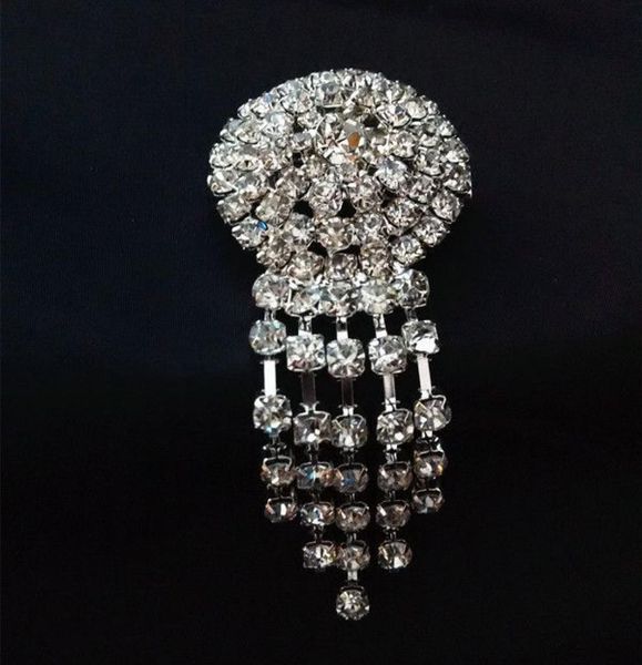 sparkly silver plated clear rhinestone crystal diamante tassels wedding brooch6557708, Gray
sparkly silver plated clear rhinestone crystal diamante tassels wedding brooch6557708, Gray