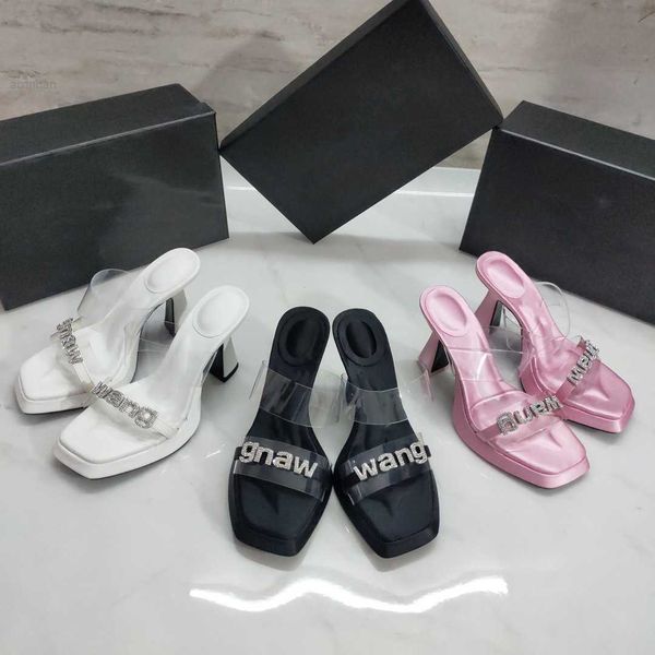 2023 new king square head high heel women's rhinestone thick heels show slim one line with mesh red elevated sandals, Black
2023 new king square head high heel women's rhinestone thick heels show slim one line with mesh red elevated sandals, Black