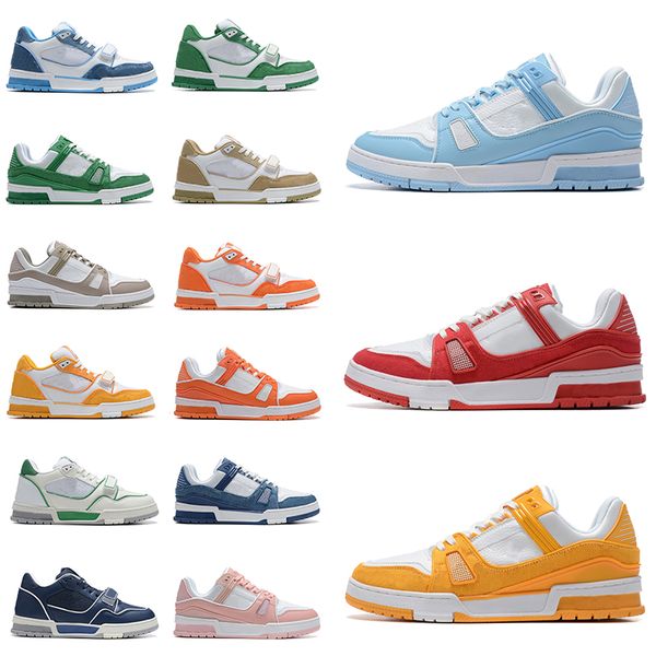 euro 36-45 designer shoes logo embossed mens trainers low strap sneakers dhgate platform tripler black yellow green blue vuittns casual shoe, White;red
euro 36-45 designer shoes logo embossed mens trainers low strap sneakers dhgate platform tripler black yellow green blue vuittns casual shoe, White;red