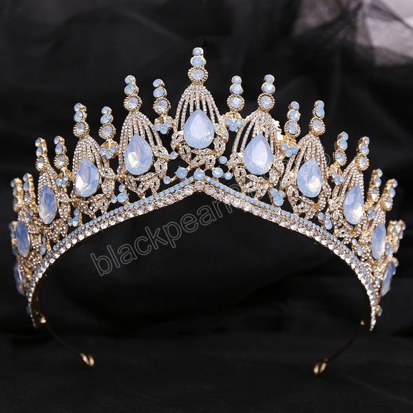 princess queen opal crystal tiara crown 2023 elegant headwear tiara wedding hair dress jewelry accessories, White;golden
princess queen opal crystal tiara crown 2023 elegant headwear tiara wedding hair dress jewelry accessories, White;golden