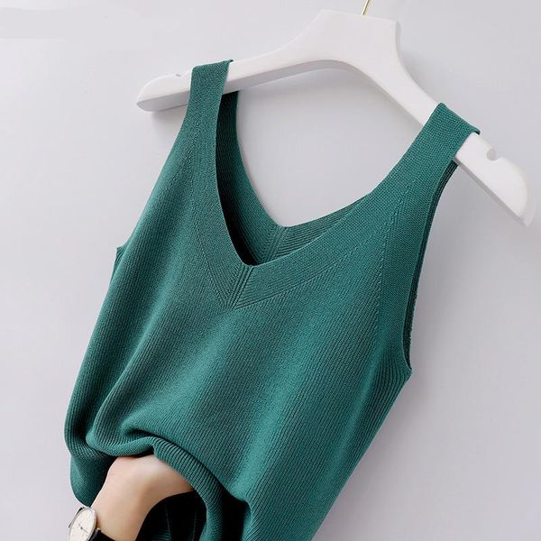 tanks solid knitted women tank camisoles 2022 summer new vneck sleeveless solid elastic lady elegant pulls tees quality, Black;white
tanks solid knitted women tank camisoles 2022 summer new vneck sleeveless solid elastic lady elegant pulls tees quality, Black;white