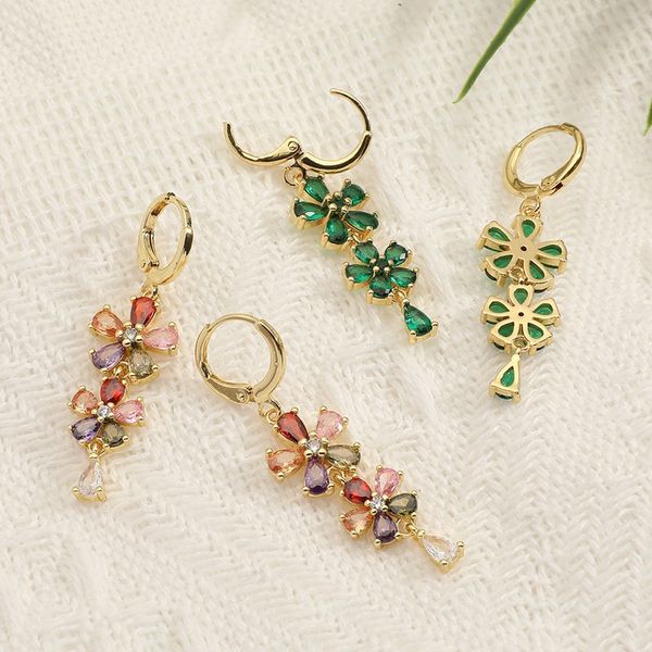 dainty long tassel zircon earring gorgeous flower earring for girl women wedding party temperament jewelry, Silver
dainty long tassel zircon earring gorgeous flower earring for girl women wedding party temperament jewelry, Silver