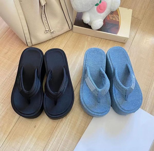designer thick-soled slippers blue cowboy women's flip-flops summer leisure outdoor slipper luxury brand women's slipper, Black
designer thick-soled slippers blue cowboy women's flip-flops summer leisure outdoor slipper luxury brand women's slipper, Black