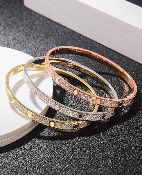 jewelers full diamond bracelet stainless steel one word open clasp classical bangle bracelet 3 colour silver gold rosy size usa 14570676, Black
jewelers full diamond bracelet stainless steel one word open clasp classical bangle bracelet 3 colour silver gold rosy size usa 14570676, Black