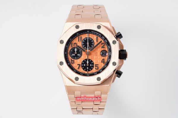 apf 26238 26470 26237 has a diameter of 42 mm and features a sapphire glass mirror with a 4404 movement 3126 timing function, Slivery;golden
apf 26238 26470 26237 has a diameter of 42 mm and features a sapphire glass mirror with a 4404 movement 3126 timing function, Slivery;golden