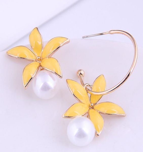 boutique korean enamel flower earrings asymmetrical temperament stud fashion jewelry stimulated pearl earring5903307, Golden;silver
boutique korean enamel flower earrings asymmetrical temperament stud fashion jewelry stimulated pearl earring5903307, Golden;silver