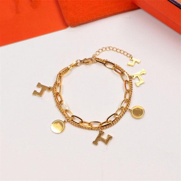 luxury designer elegant gold and silver bracelet fashion women's h letter bracelets wedding party special designer jewelry accessories, Black
luxury designer elegant gold and silver bracelet fashion women's h letter bracelets wedding party special designer jewelry accessories, Black