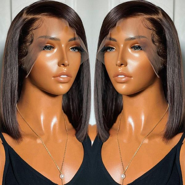 blunt cut short bob wig lace front human hair wigs pre plucked 13x4 bone straight human hair wigs for women, Black;brown
blunt cut short bob wig lace front human hair wigs pre plucked 13x4 bone straight human hair wigs for women, Black;brown