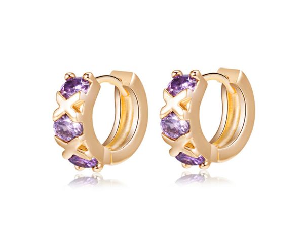 18k yellow gold plated whitepurple cubic zircon x hoops earrings for children girls women lovely earrings gift for kids8021861, Golden;silver
18k yellow gold plated whitepurple cubic zircon x hoops earrings for children girls women lovely earrings gift for kids8021861, Golden;silver