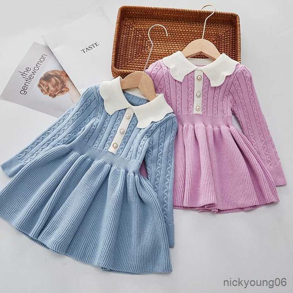 girl's dresses children's sweater dress new winter baby lapel princess knitted base girls fashion kids outfit r230607, Red;yellow
girl's dresses children's sweater dress new winter baby lapel princess knitted base girls fashion kids outfit r230607, Red;yellow