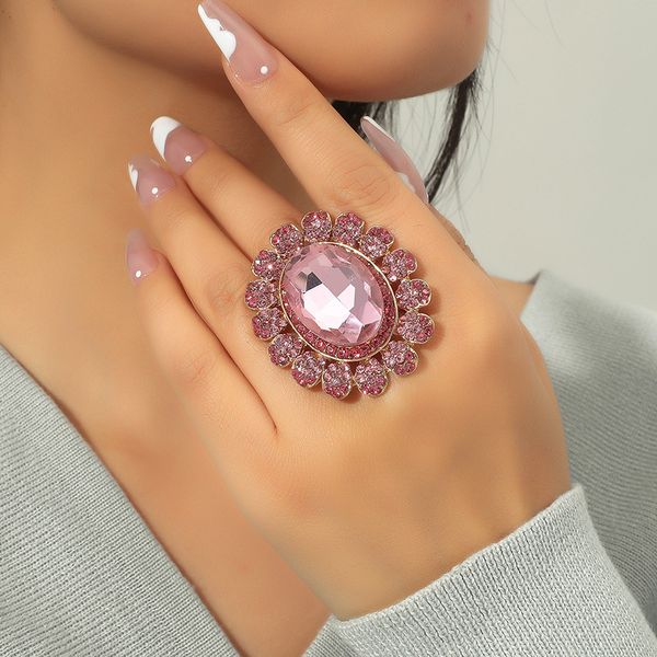 vintage super luxury crystal glass opening adjustable ring fashion exaggerate gem multi color ring, Golden;silver
vintage super luxury crystal glass opening adjustable ring fashion exaggerate gem multi color ring, Golden;silver