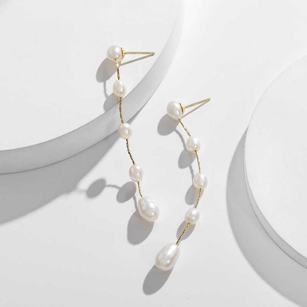 freshwater pearl earrings women's long tassel earrings new fashion design fashion earrings, Golden
freshwater pearl earrings women's long tassel earrings new fashion design fashion earrings, Golden