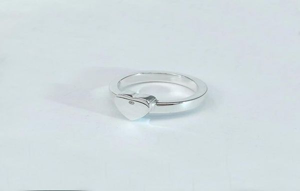 silver plated ring with heart for mens and women engagement wedding jewelry lover gift6516012