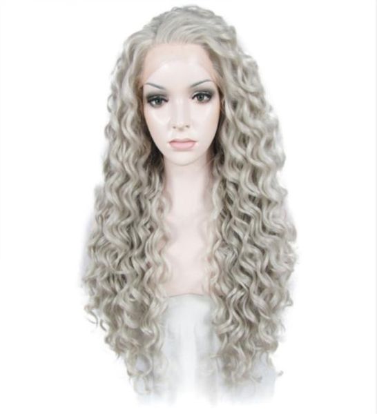 gray long kinky curly wig lace front wigs women heat resistant fiber hair glueless grey color synthetic lace wig cosplay7658845, Black
gray long kinky curly wig lace front wigs women heat resistant fiber hair glueless grey color synthetic lace wig cosplay7658845, Black