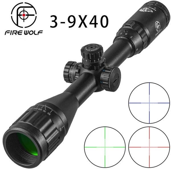 fire wolf 3-9x40 hunting tactical rifle scope turret lock reset green blue red dot illuminated reticle sniper optical sight
fire wolf 3-9x40 hunting tactical rifle scope turret lock reset green blue red dot illuminated reticle sniper optical sight