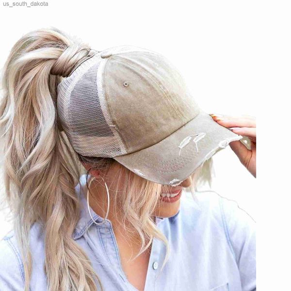 women ponytail high messy bun hats fashion distressed baseball caps unconstructed washed dad hat girls trucker ponycaps l230523, Blue;gray
women ponytail high messy bun hats fashion distressed baseball caps unconstructed washed dad hat girls trucker ponycaps l230523, Blue;gray