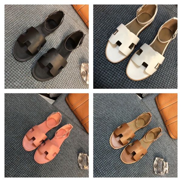 classic ladies h strap roman sandals 100% genuine leather orange chypre slippers outer wear casual open toe women's shoes flat mules lo, Black
classic ladies h strap roman sandals 100% genuine leather orange chypre slippers outer wear casual open toe women's shoes flat mules lo, Black