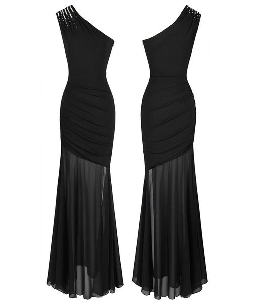 angelfashions women039s one shoulder beading crystal ruched illusion split formal long mermaid black party dress 4268538576
angelfashions women039s one shoulder beading crystal ruched illusion split formal long mermaid black party dress 4268538576