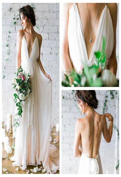 chiffon spaghetti straps bohemian wedding dress ethereal skirt sweep train inexpensive wedding dresses backless bridal dresse4907135, White
chiffon spaghetti straps bohemian wedding dress ethereal skirt sweep train inexpensive wedding dresses backless bridal dresse4907135, White