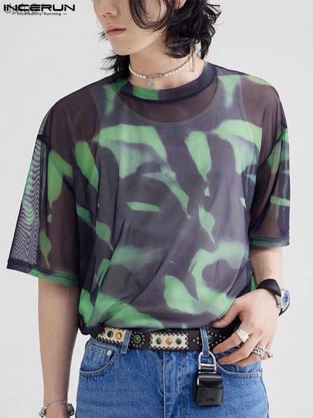 incerun men printing t shirt 2023 round neck short sleeve mesh see through camisetas streetwear fashion men tee s-5xl l230520, White;black
incerun men printing t shirt 2023 round neck short sleeve mesh see through camisetas streetwear fashion men tee s-5xl l230520, White;black