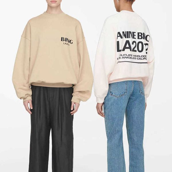 anine bing women sweatshirt letter printing brushed round neck loose plush sweater designer fashion pullover hoodie fashion, Black
anine bing women sweatshirt letter printing brushed round neck loose plush sweater designer fashion pullover hoodie fashion, Black