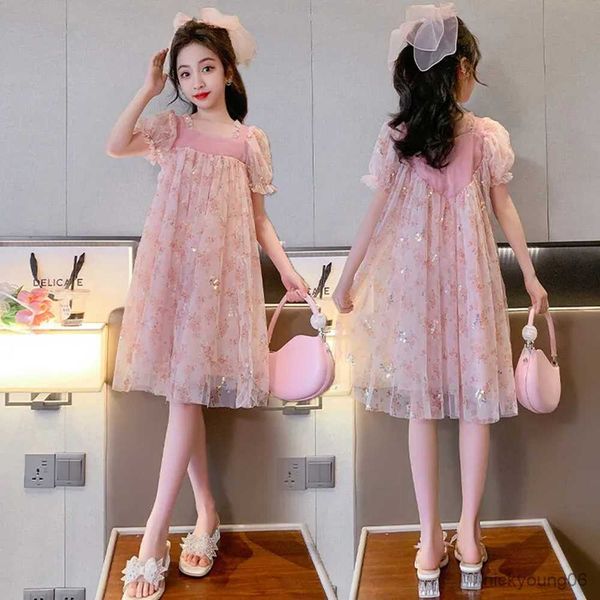 girl's dresses summer big girls princess mesh dress kids pink purple floral for style fits 6-15 r230607, Red;yellow
girl's dresses summer big girls princess mesh dress kids pink purple floral for style fits 6-15 r230607, Red;yellow