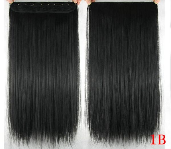 60cm long straight women clip in hair extensions black brown high tempreture synthetic hair piece2808452
60cm long straight women clip in hair extensions black brown high tempreture synthetic hair piece2808452