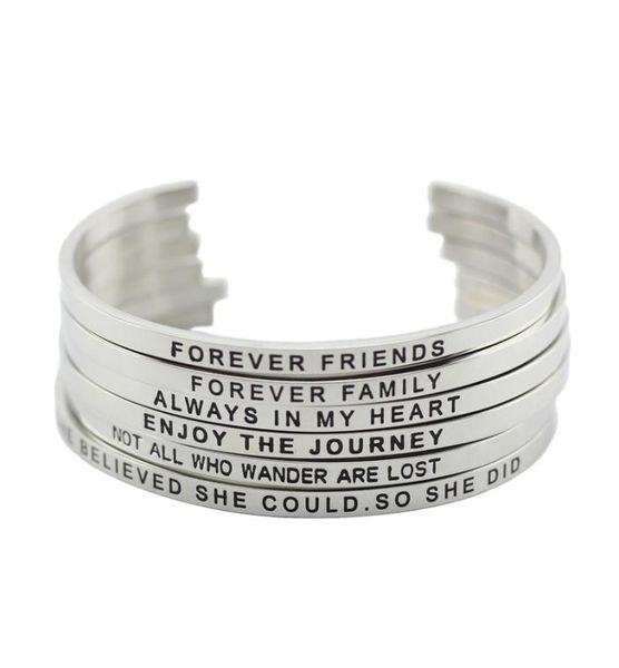 316l stainless steel engraved positive inspirational quote hand stamped cuff mantra bracelet bangle for women jewelry1928714, Black
316l stainless steel engraved positive inspirational quote hand stamped cuff mantra bracelet bangle for women jewelry1928714, Black