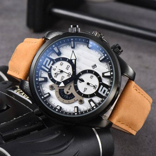 new fashion watch mens automatic quartz wristwatch designers hour hand display leather strap simple luxury popular watch, Slivery;brown
new fashion watch mens automatic quartz wristwatch designers hour hand display leather strap simple luxury popular watch, Slivery;brown