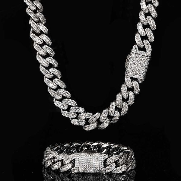 mens 15mm box clasp miami cuban chain jewelry iced out fully cz diamond baguette cuban necklace chain, Silver
mens 15mm box clasp miami cuban chain jewelry iced out fully cz diamond baguette cuban necklace chain, Silver
