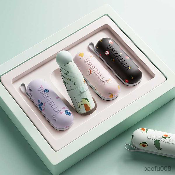 umbrellas fruit capsule umbrella sunny and rainy rainproof sun protection outdoor traveling portable mini umbrella women parasol r230607
umbrellas fruit capsule umbrella sunny and rainy rainproof sun protection outdoor traveling portable mini umbrella women parasol r230607