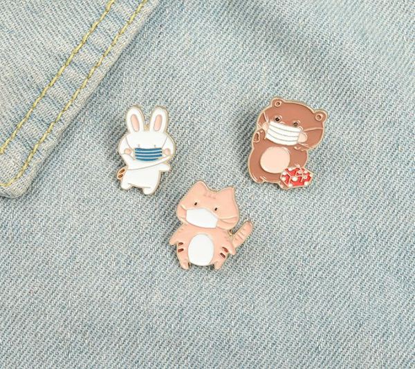 funny cute epidemic prevention masks animals enamel pins cartoon colors bear cats rabbits brooches for kids gifts lapel pins cloth8648980, Gray
funny cute epidemic prevention masks animals enamel pins cartoon colors bear cats rabbits brooches for kids gifts lapel pins cloth8648980, Gray