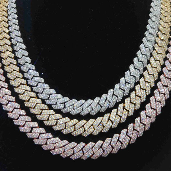2022 selling fine jewelry 10mm width 925 silver vvs moissanite iced out cuban link chain necklace
2022 selling fine jewelry 10mm width 925 silver vvs moissanite iced out cuban link chain necklace
