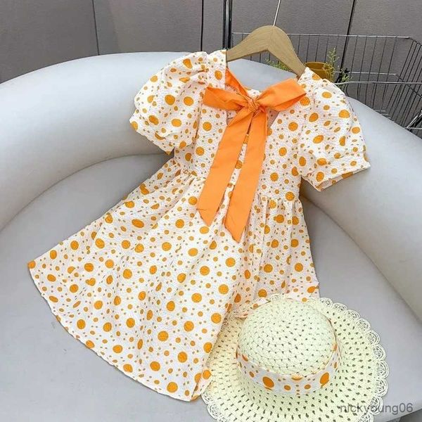 girl's dresses 3-15 kids dot short sleeve for girls cute bow casual dress with hat toddler big children girl clothing 9 10 11 r230607, Red;yellow
girl's dresses 3-15 kids dot short sleeve for girls cute bow casual dress with hat toddler big children girl clothing 9 10 11 r230607, Red;yellow