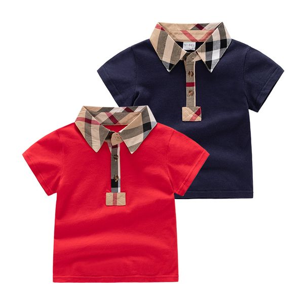 Summer Children Polo Shirts Cotton Splice Lattice Toddler Tee Baby T Shirts Kids Tops Children Clothes 2-6 Years, Blue
Summer Children Polo Shirts Cotton Splice Lattice Toddler Tee Baby T Shirts Kids Tops Children Clothes 2-6 Years, Blue