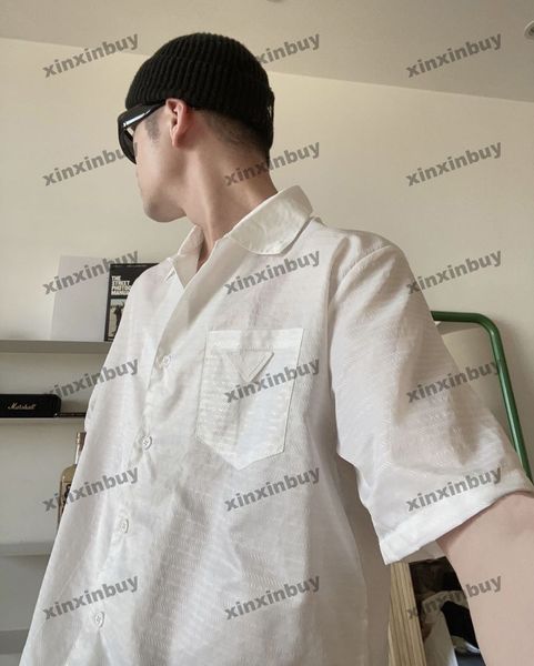 xinxinbuy men designer tee t shirt 23ss nylon braid letter jacquard pattern triangle label short sleeve cotton women white oversize s-xl, Black;brown
xinxinbuy men designer tee t shirt 23ss nylon braid letter jacquard pattern triangle label short sleeve cotton women white oversize s-xl, Black;brown